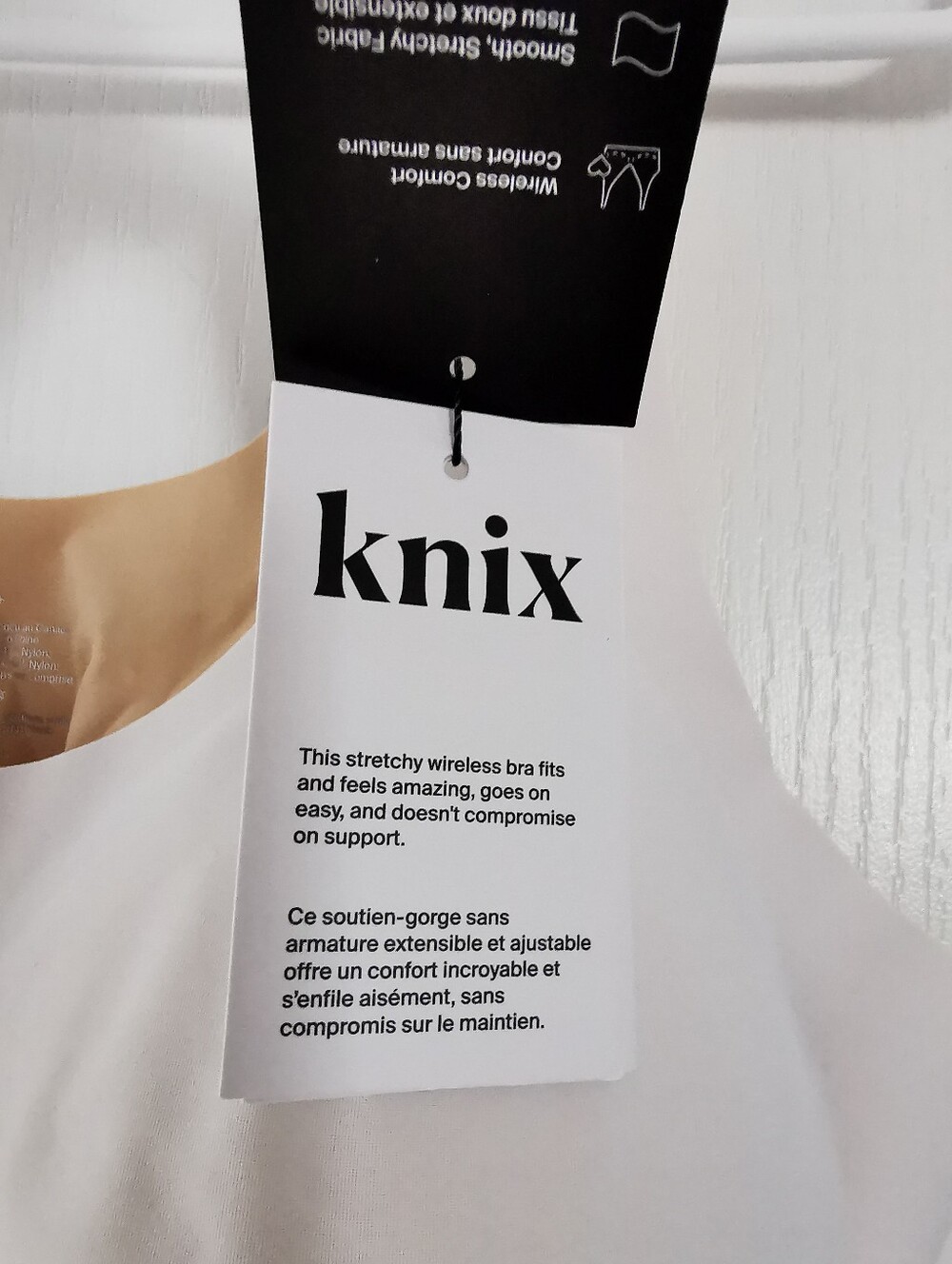 NWT Knix Revolution Adjustable Pullover Bra white size xxl - Picture 11 of 13
